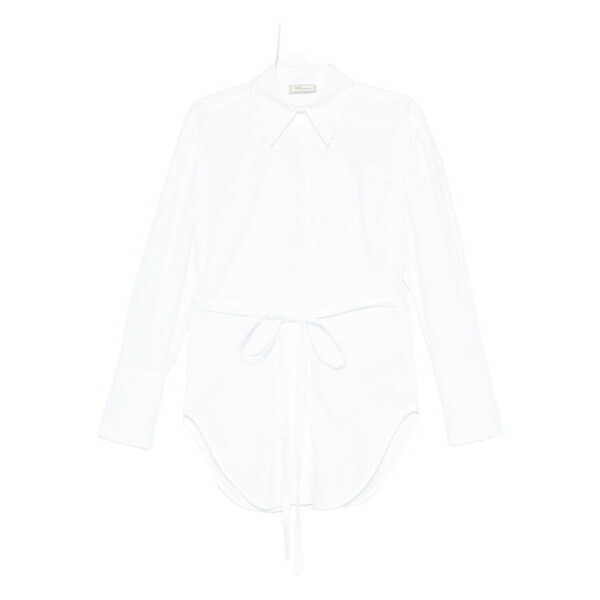 ブルマリン レディース プルオーバー トップス Cotton shirt White