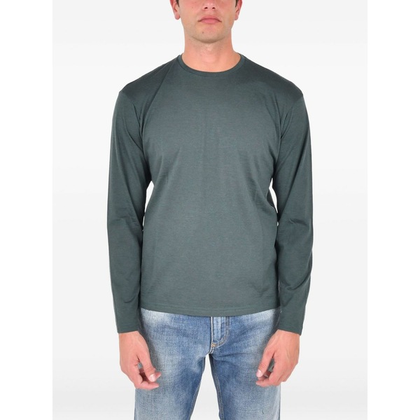 ロウブランド メンズ ティーシャツ トップス Long-sleeve t-shirt Green