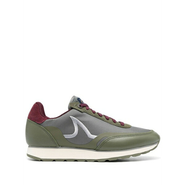 ポールアンドシャーク メンズ スニーカー シューズ Logo-embroidered low-top sneakers Green
