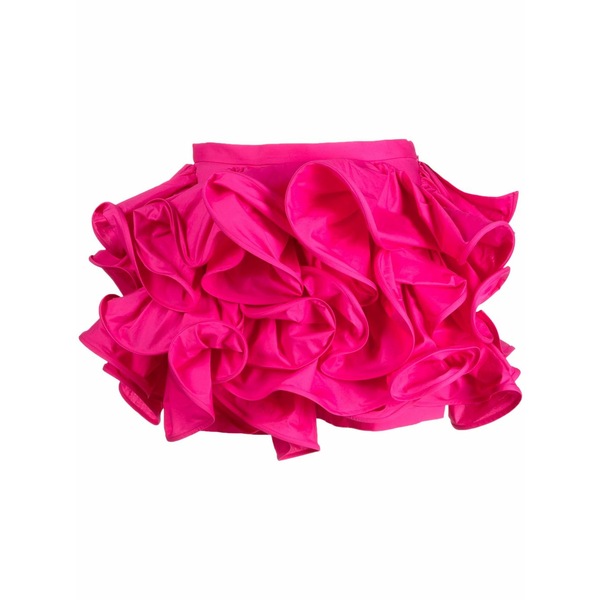 ロシャス レディース 心地好いズボン下 ボトムス Ruffled low-rise mini shorts Pink