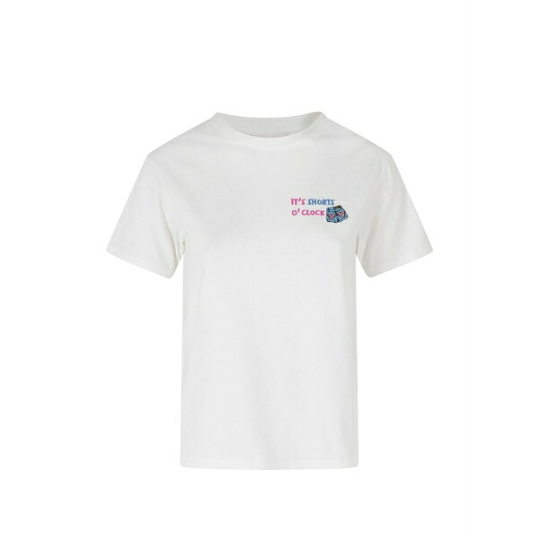 エムシーツーセイントバース レディース ティーシャツ トップス Emilie embroidered t-shirt White