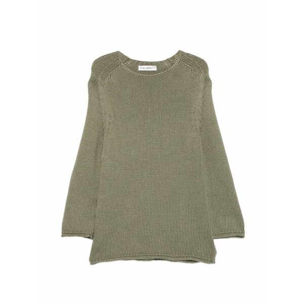 アワーレガシー レディース 編み物\u0026スウェーター アウター False roundneck knit Green