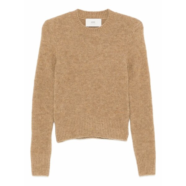 意中の女 レディース 編み物\u0026プルオーバー アウター Round-neck sweater Neutrals