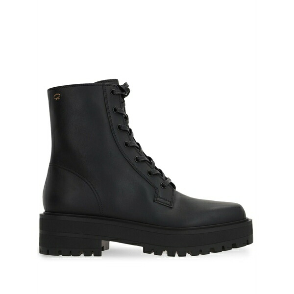 ジャンヴィト ロッシ レディース ブーツ シューズ Embroidered-logo leather boots Black｜asty
