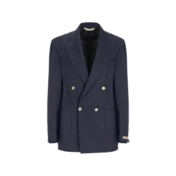 ブリ後ろ側 1949 レディース 上衣＆上衣 アウター Double-breasted peak-lapels blazer Blue