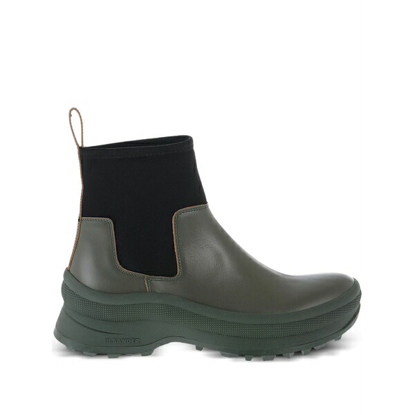 ジル・サンダー メンズ ブーツ シューズ Low boots Green|asty