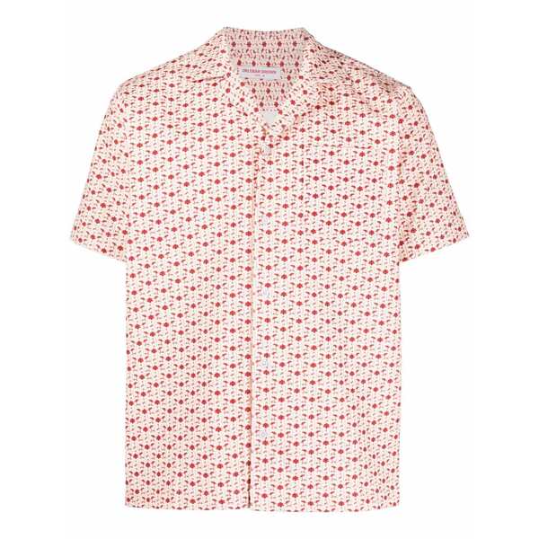 オールバー ブラウン メンズ シャツ トップス Marne cord bandana corduroy shirt Neutrals｜asty