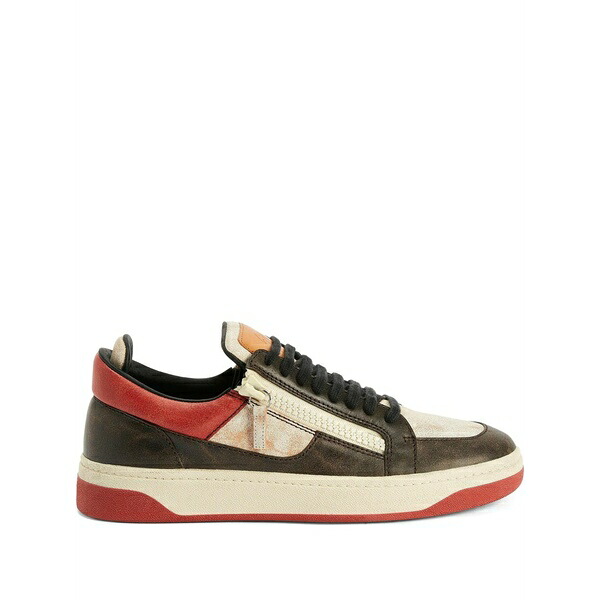 ジュゼッペザノッティ メンズ スニーカー シューズ Gz94 double-zip low-top sneakers Red