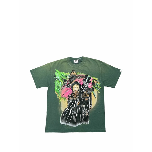 ウォーレンロータス メンズ プルオーバー トップス Snow romance graphic-print t-shirt Green