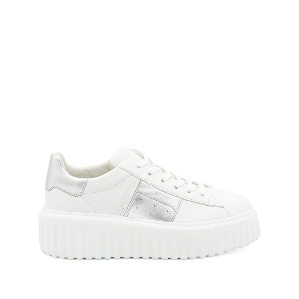 ホー火器 レディース スニーカー シューズ H-stripes platform sneakers White
