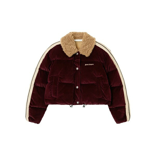 パーム・エンジェルス レディース 上衣＆上衣 アウター Classic logo cord collared jacket Red