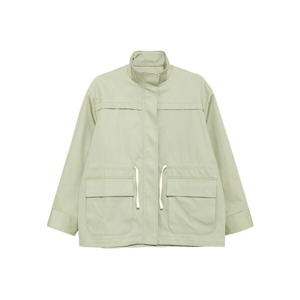 棲み家 狐狸 レディース 上衣＆上衣 アウター Safari jacket Green