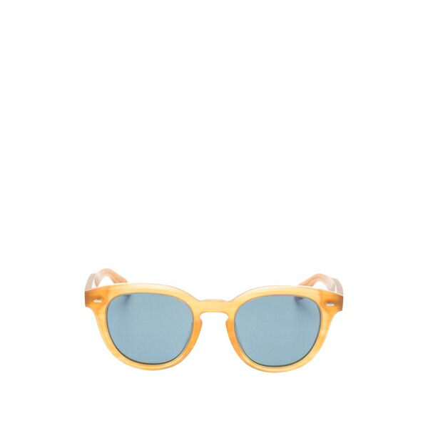 オリバーピープルズ メンズ サングラス・アイウェア 添え物 Round-frame sunglasses Brown