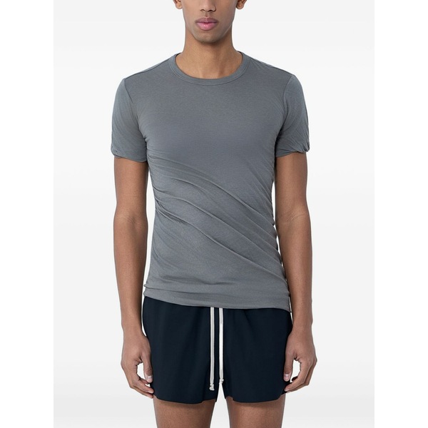 リックオウエンス メンズ プルオーバー トップス Crew-neck t-shirt Grey