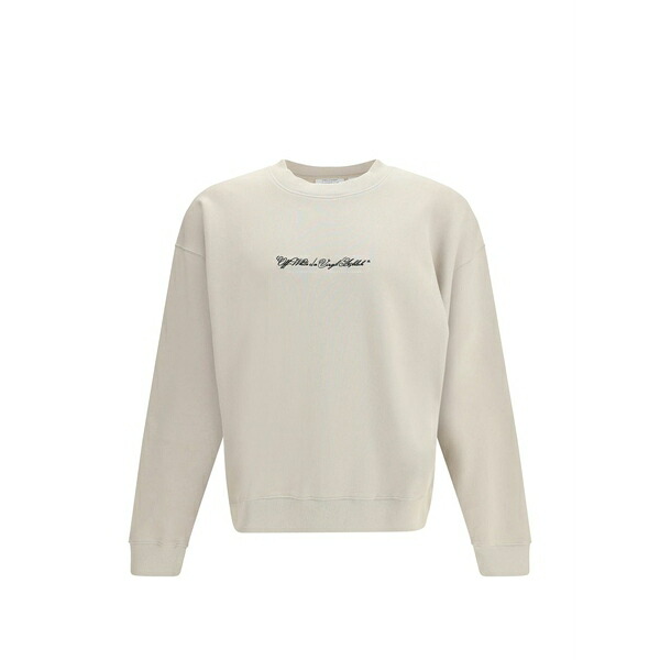 象牙色 メンズ パーカー・スウェットシャツ アウター Script arrow sweatshirt Neutrals