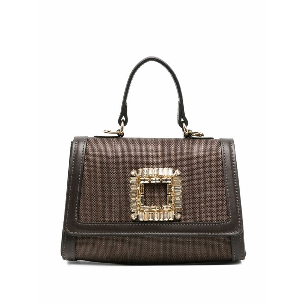 ロベルトフェスタ レディース トートバッグ 御徒面子 Suki crystal-embellished tote bag Brown