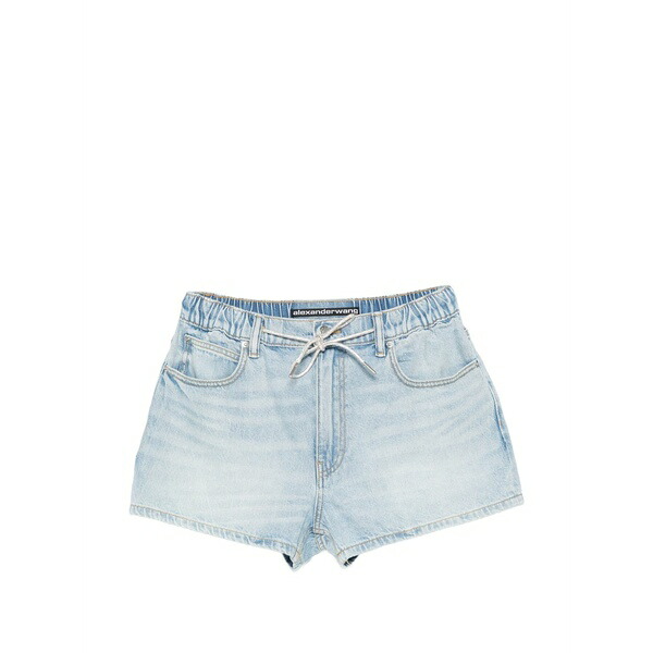 アレキサンダーワン レディース 心地好いズボン下 ボトムス Marathon crystal-drawstring shorts Blue