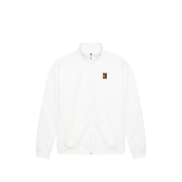 ナイキ メンズ パーカー・スウェットシャツ アウター Heritage logo-patch zip-up sweater White