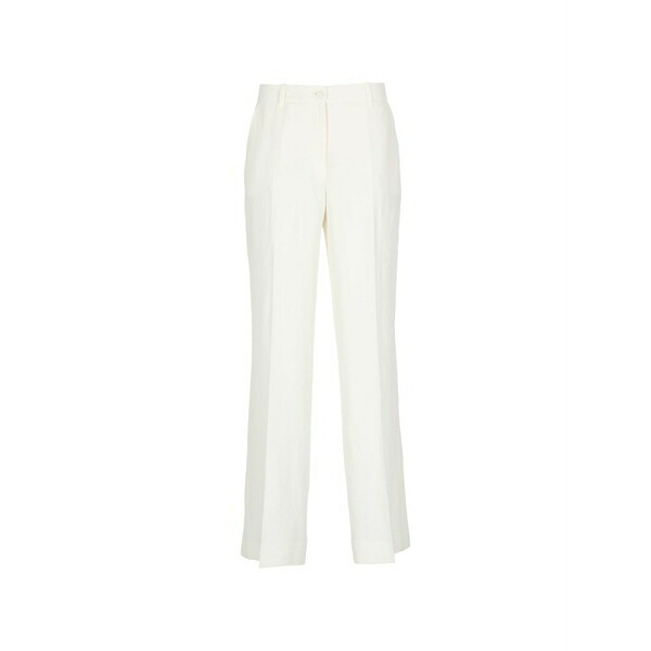 パロッシュ レディース 心地好いズボン下 ボトムス Belt-loops four-pockets trousers White