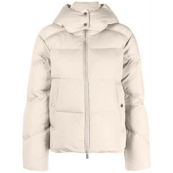 羊毛 金持ち レディース 上衣＆上衣 アウター Detachable-hood padded jacket Neutrals