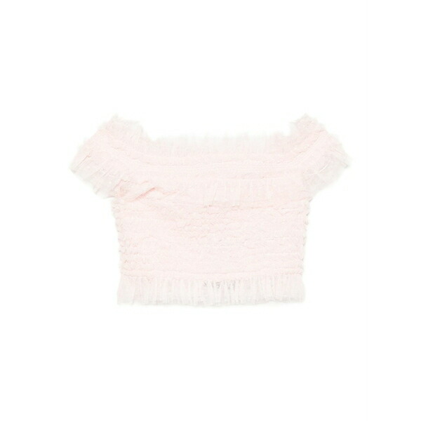 ニードルアンドスレッド レディース カットソー トップス Hattie off-shoulder top Pink