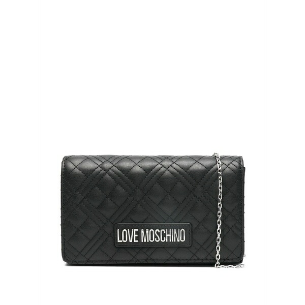 優しいこと モスキーノ レディース ショルダーバッグ 御徒面子 Chain-strap shoulder bag Black