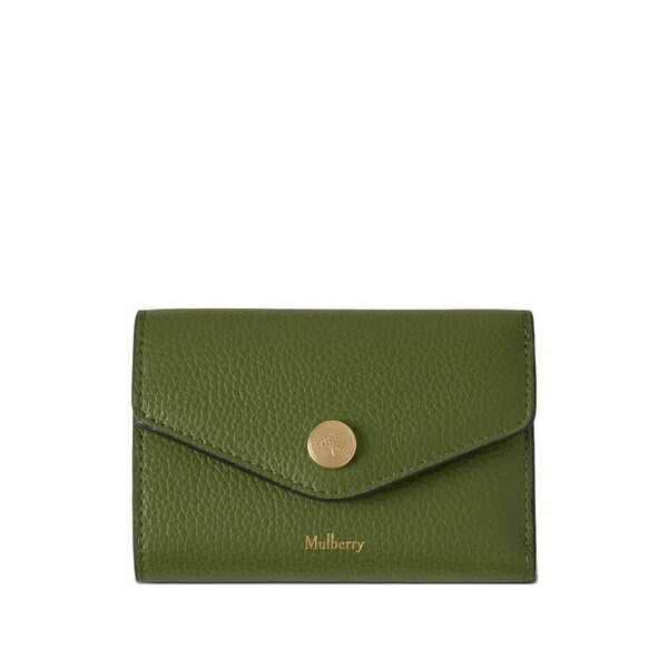マル木ノ実 レディース 札入れ 佩び物 Press-stud-fastening wallet Green