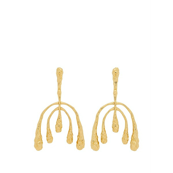 アレクシス ビッター レディース ピアス&イヤリング アクセサリー Hammered drop earrings Gold|asty