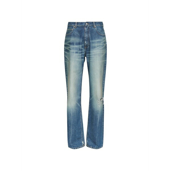 マルタンマルジェラ メンズ カジュアルパンツ ボトムス Distressed trousers Blue｜asty