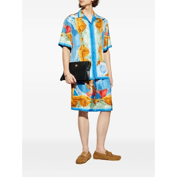 ヴェルサーチ メンズ カジュアルパンツ ボトムス Gallery silk shorts Blue｜asty 116,400円
