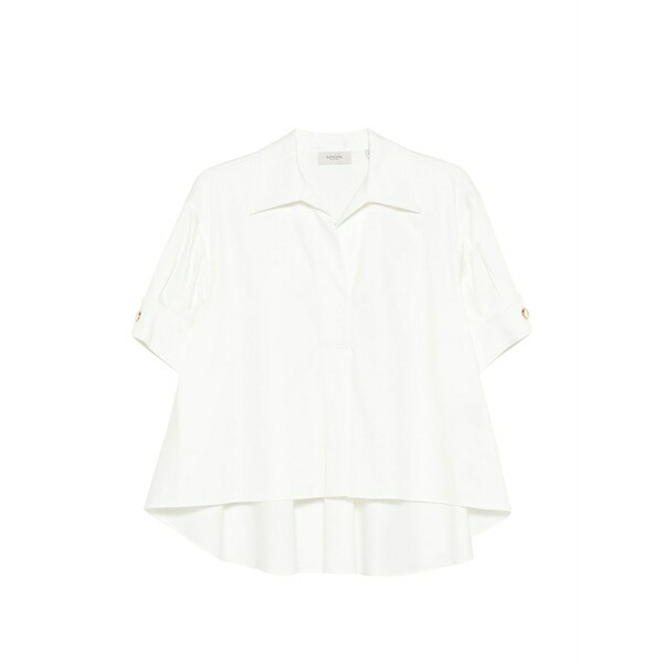 アグノラ レディース シャツ トップス Collar blouse White｜asty