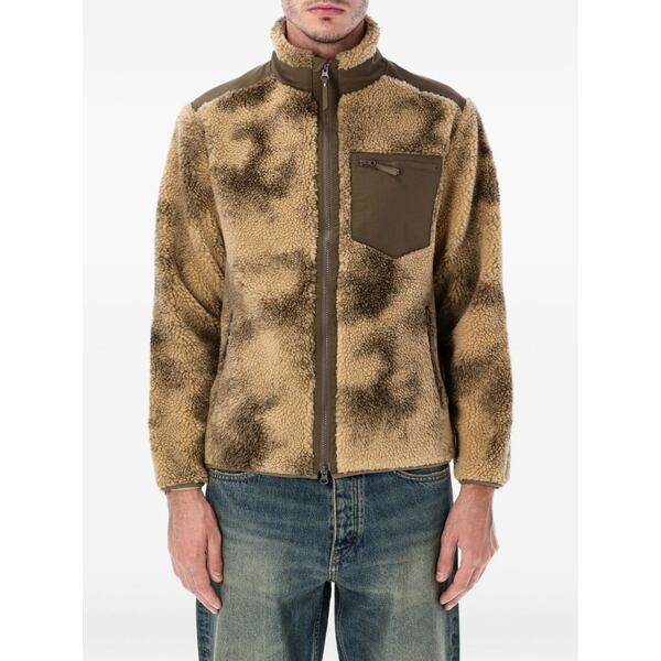 コリドール メンズ 厚地の外套 アウター Long-sleeve fleece coat  Neutrals