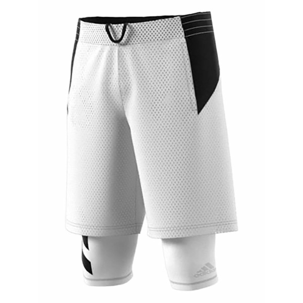 アディダス メンズ 心地よいズボン下 ボトムス Accel 2/1 shorts White