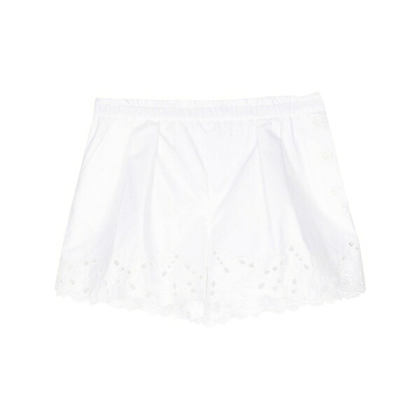 ディーチェ カヤック レディース 心地よいズボン下 ボトムス Embroidered cotton shorts  White