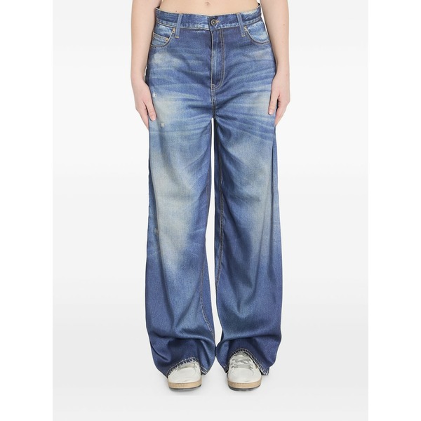 ゴールデングース レディース 心地好いズボン下 ボトムス Five-pocket jeans Blue