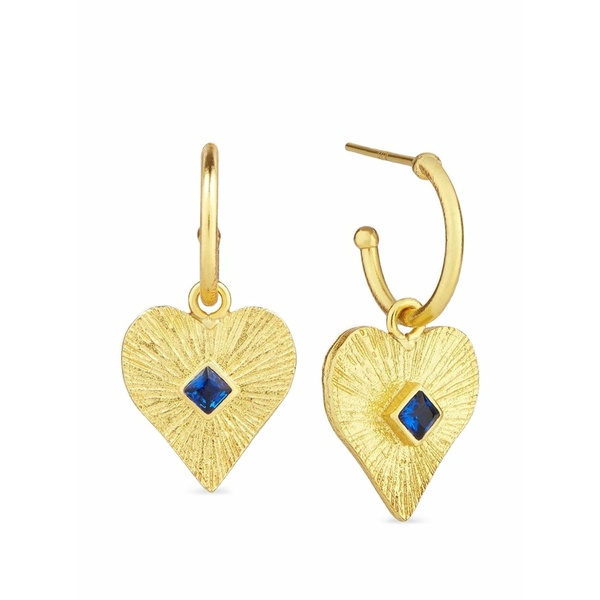 オットマンハンズ レディース ピアス＆イヤリング アクセサリー Heart crystal-embellished earrings Gold｜asty