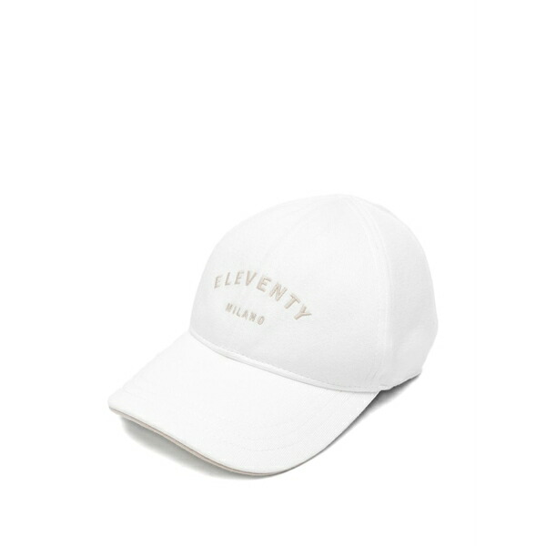 イレブンティ メンズ 鳥打ち帽 付属物 Logo-embroidered baseball cap Neutrals