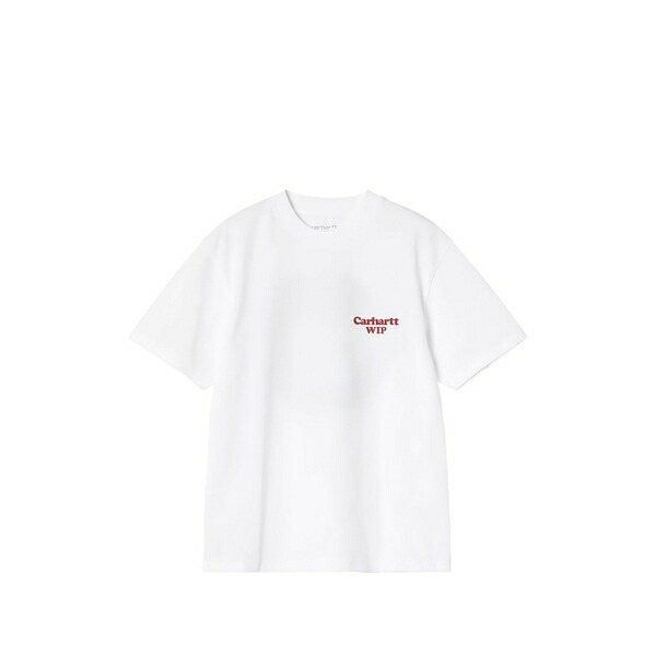 鉄道車両ハート形 メンズ ティーシャツ トップス Spoiled apple-motif t-shirt White