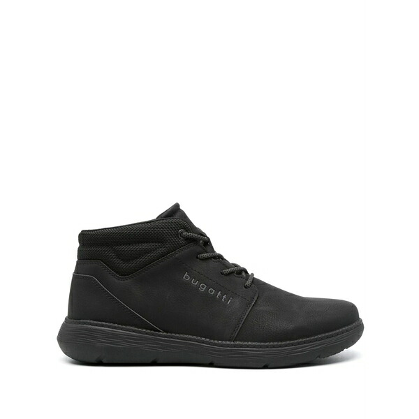ブガッティ メンズ ブーツ シューズ Cedar embossed-logo boots Black