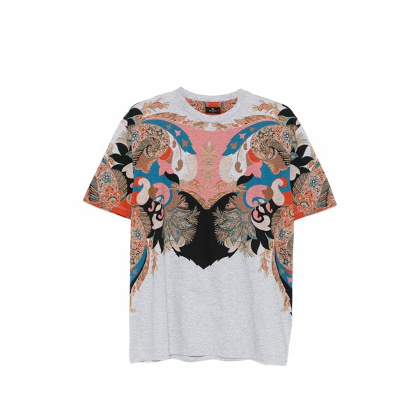 エトロ レディース ティーシャツ トップス Paisley t-shirt Grey