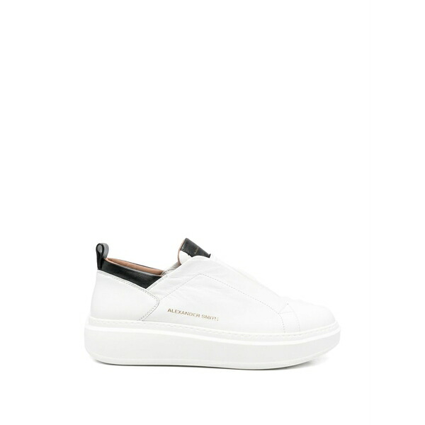 アレクサンダー スミス メンズ スニーカー シューズ Wembley slip-on leather sneakers White
