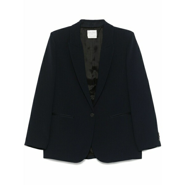 フォルテ フォルテ レディース 上衣＆上衣 アウター Crepe blazer Blue