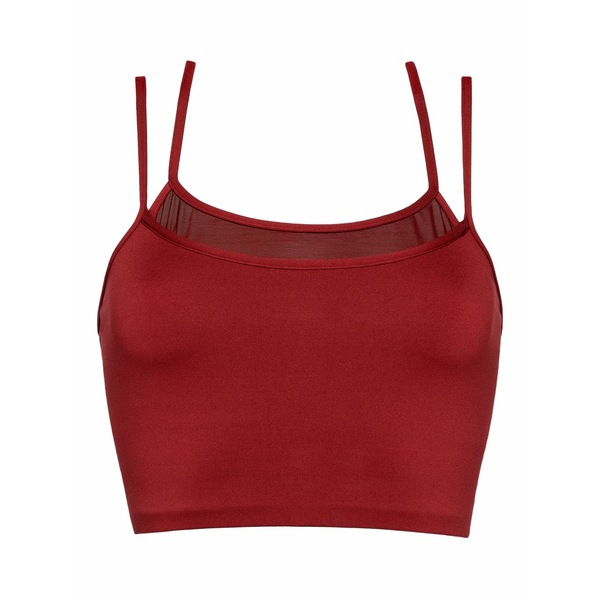 エレス レディース カットソー トップス Cooper crop top bra Red