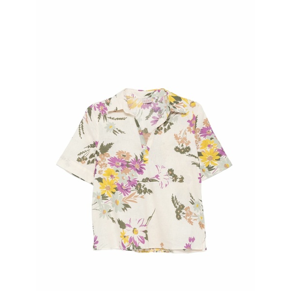 マレーラ レディース プルオーバー トップス Feroce floral-print short-sleeve shirt Neutrals