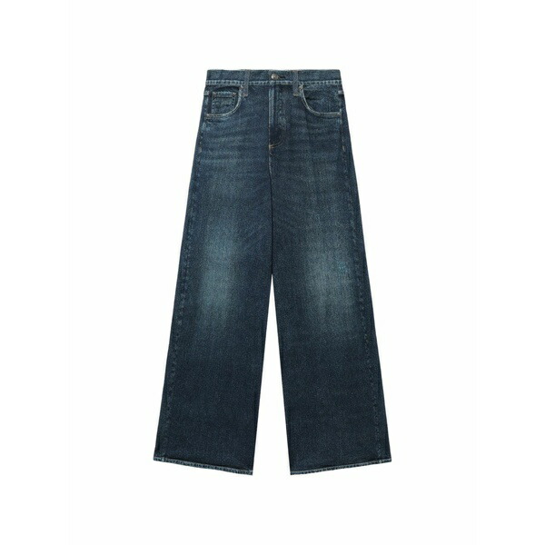 ラグアンドボーン レディース ジーンズズボン下 ボトムス Wide-leg jeans Blue
