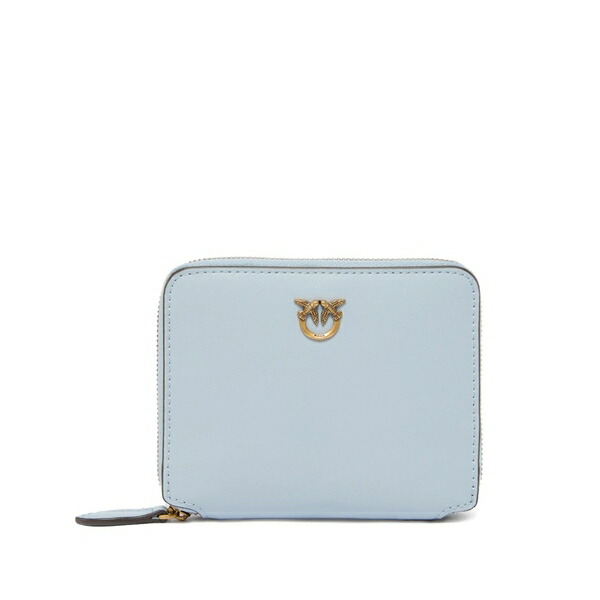 ピンコ レディース 札入れ 佩び物 Logo zip wallet Blue