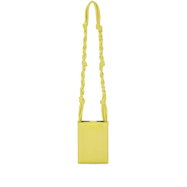 ジル・サンダー レディース ショルダーバッグ 御徒面子 Small tangle leather crossbody bag Yellow
