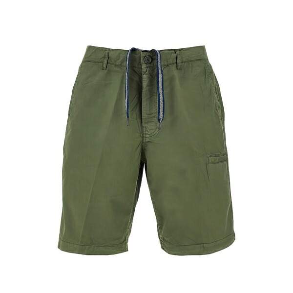 アスペジ メンズ 心地好いズボン下 ボトムス Drawstring bermuda shorts Green