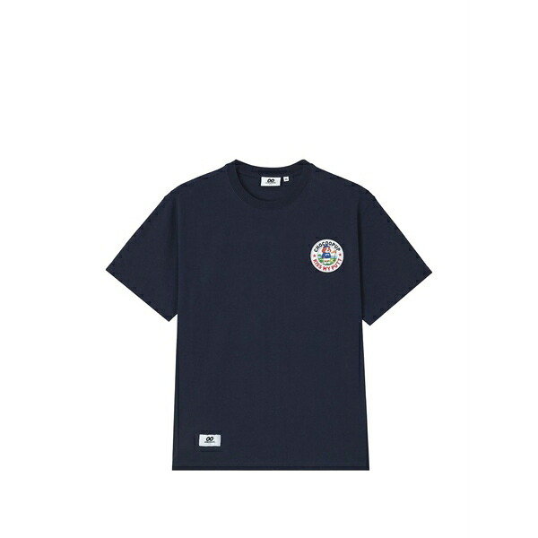 黒茶 メンズ プルオーバー トップス Logo-patch t-shirt Blue