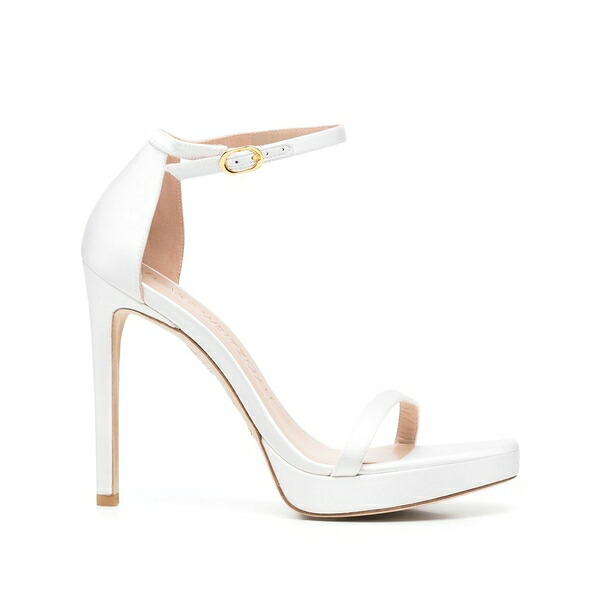 スチュアート ワイツマン レディース サンダル シューズ Nudist disco 130粍 sandals White